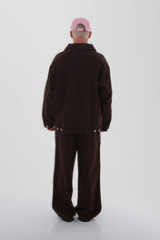 Earth Brown Vintage Wash Canvas Workwear Jacket