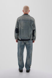 Distressed Indigo Denim Jacket