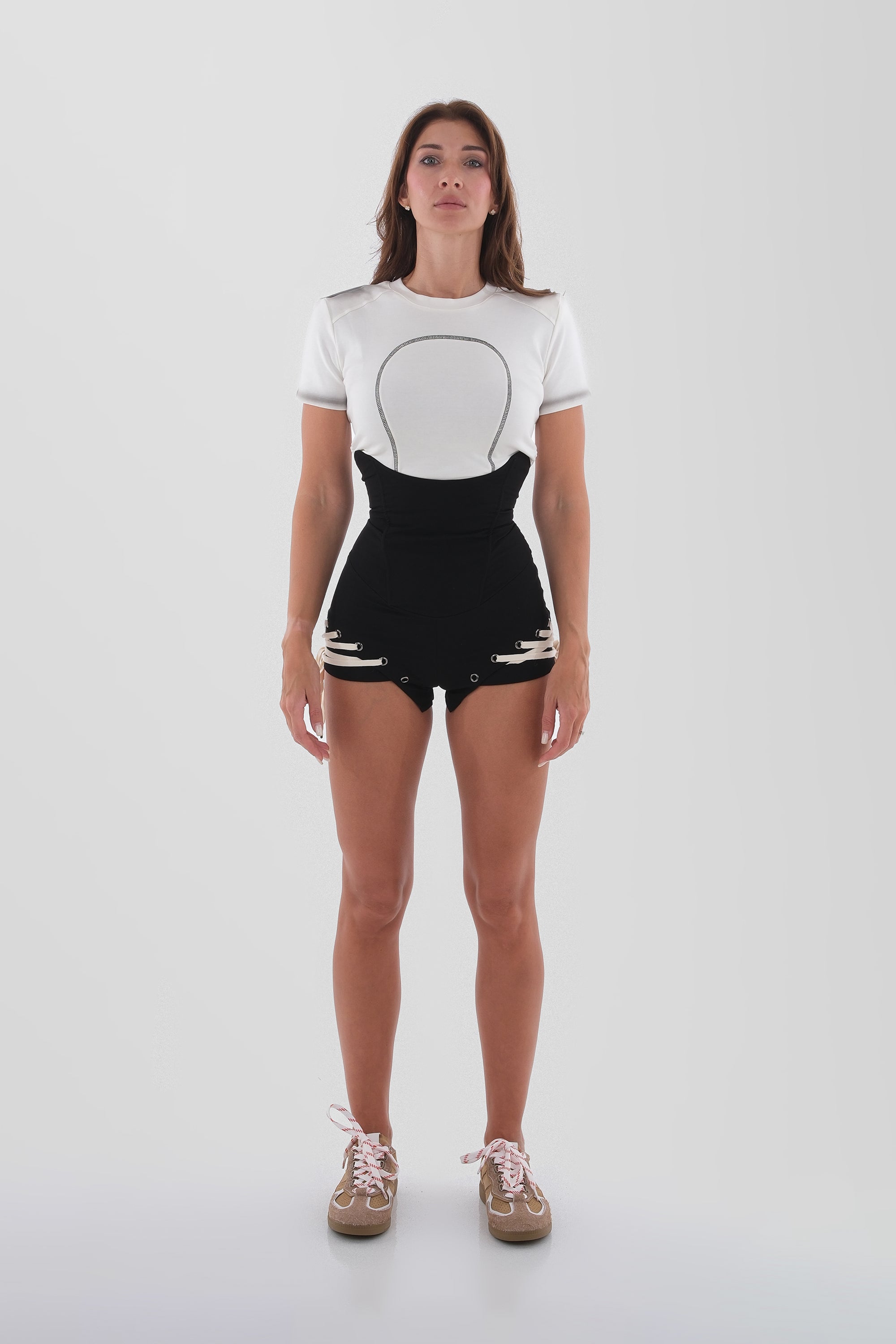 Lace-Up Corset Briefs