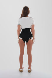 Lace-Up Corset Briefs
