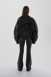 Cropped Leather Jacket