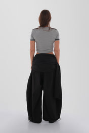 Heather Grey Cropped Tee