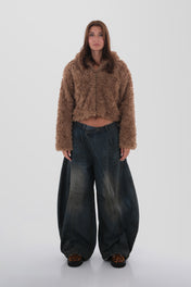 Teddy Bear Fur Hooded Jacket