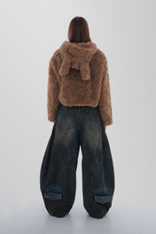 Teddy Bear Fur Hooded Jacket