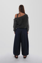 Asymmetrical Distressed Sweatshirt