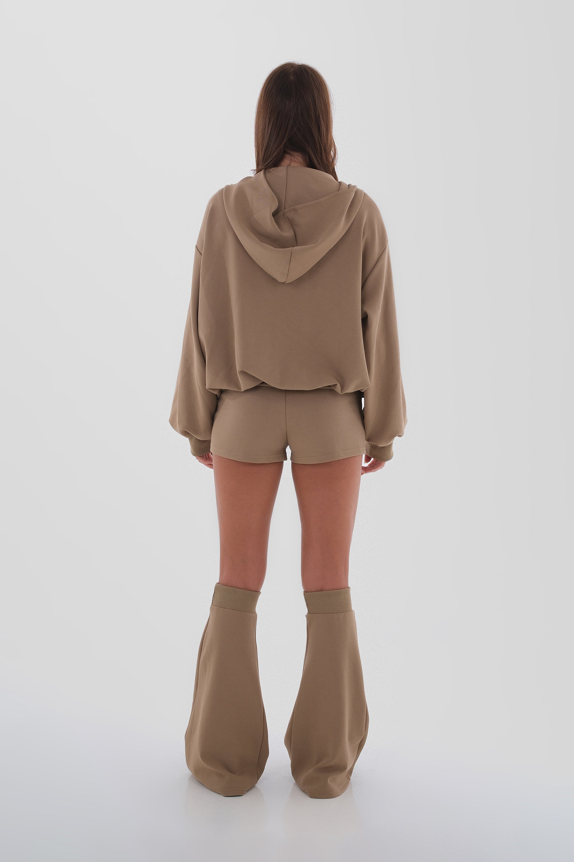 Draped Hoodie & Flare Pant Set