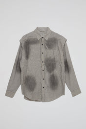 Off-White Black Check Oversized Shirt