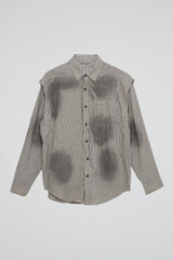 Off-White Black Check Oversized Shirt