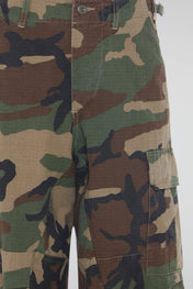 Woodland Camo Technical Cargo Long Shorts