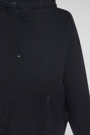 Black Hoodie Side Pockets
