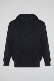 Black Hoodie Side Pockets