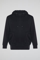 Black Hoodie Side Pockets