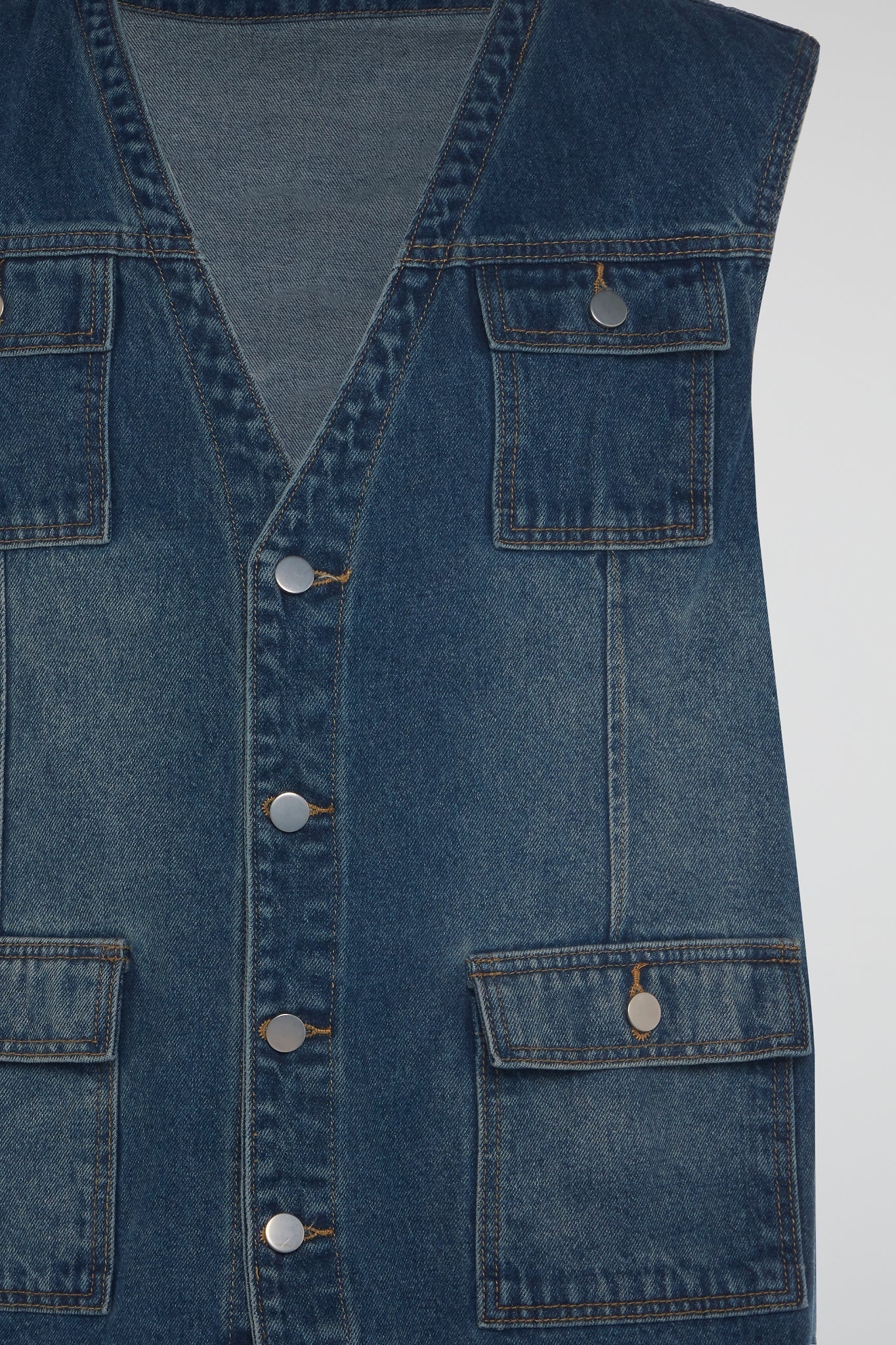 Denim Utility Vest
