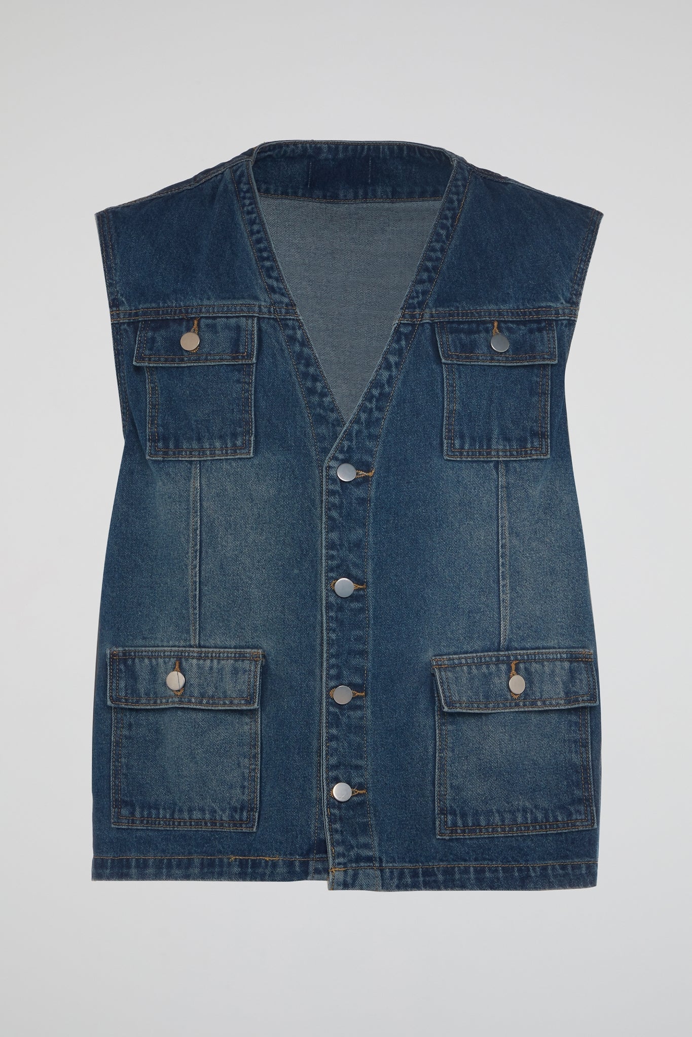 Denim Utility Vest