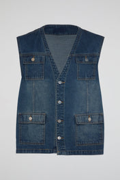 Denim Utility Vest