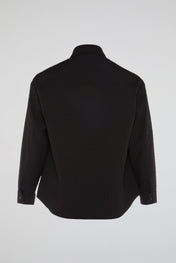 Deep Obsidian Layered Oversized Shirt