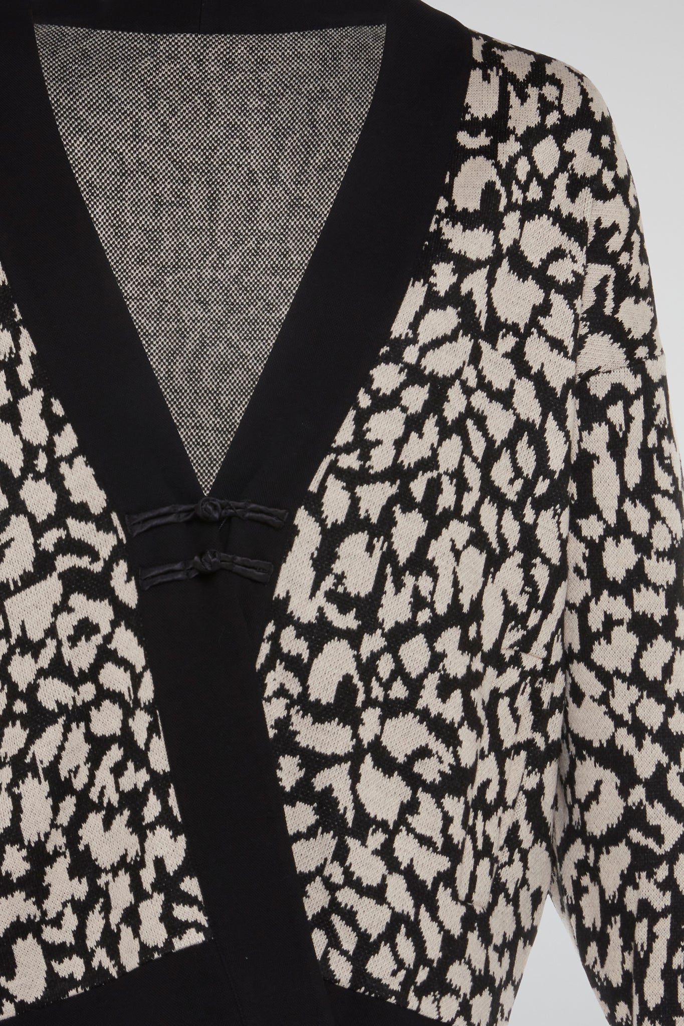 Animal Print Cotton Cardigan