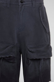 Faded Black Tactical Cargo Pants