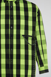 Neon Check Utility Shirt