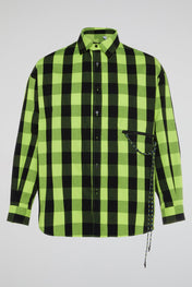 Neon Check Utility Shirt