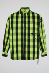 Neon Check Utility Shirt