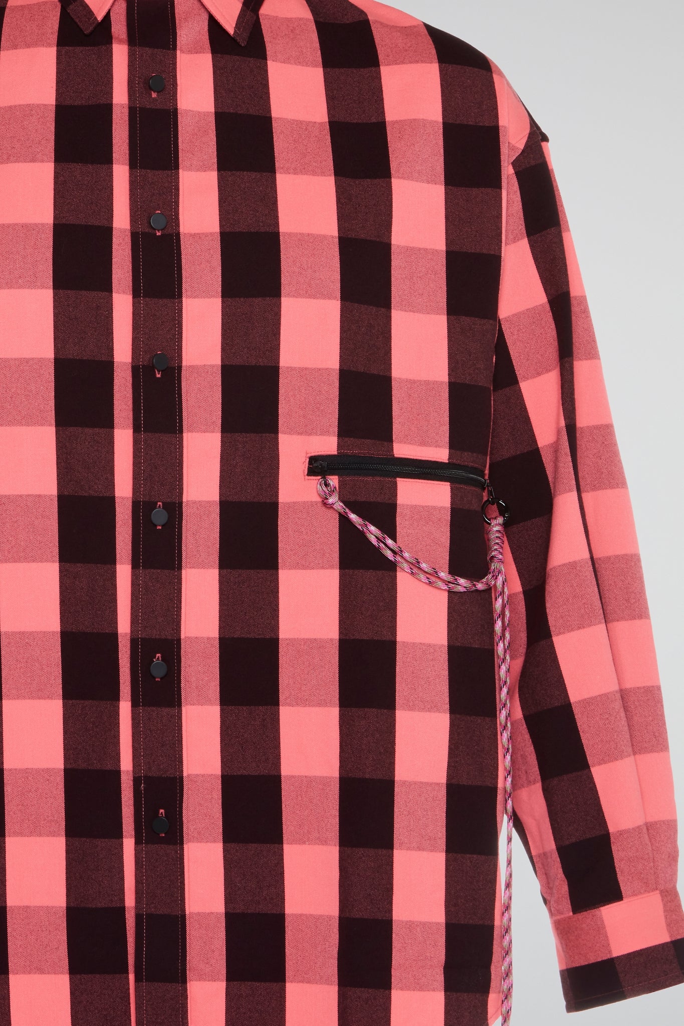 Pink Check Utility Shirt