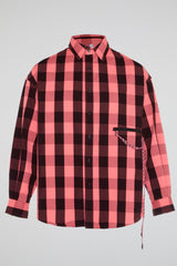 Pink Check Utility Shirt
