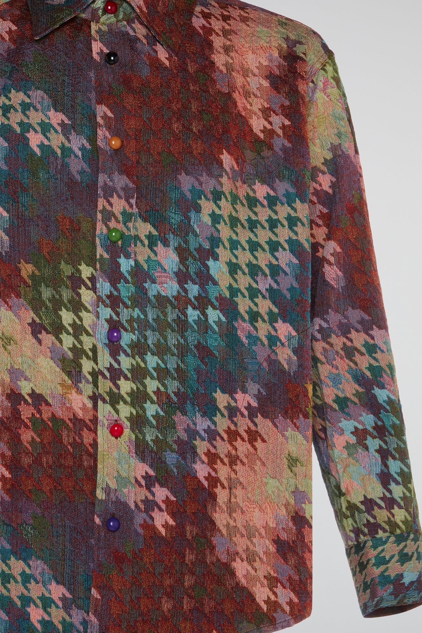 Blurred Rainbow Jacquard Shirt