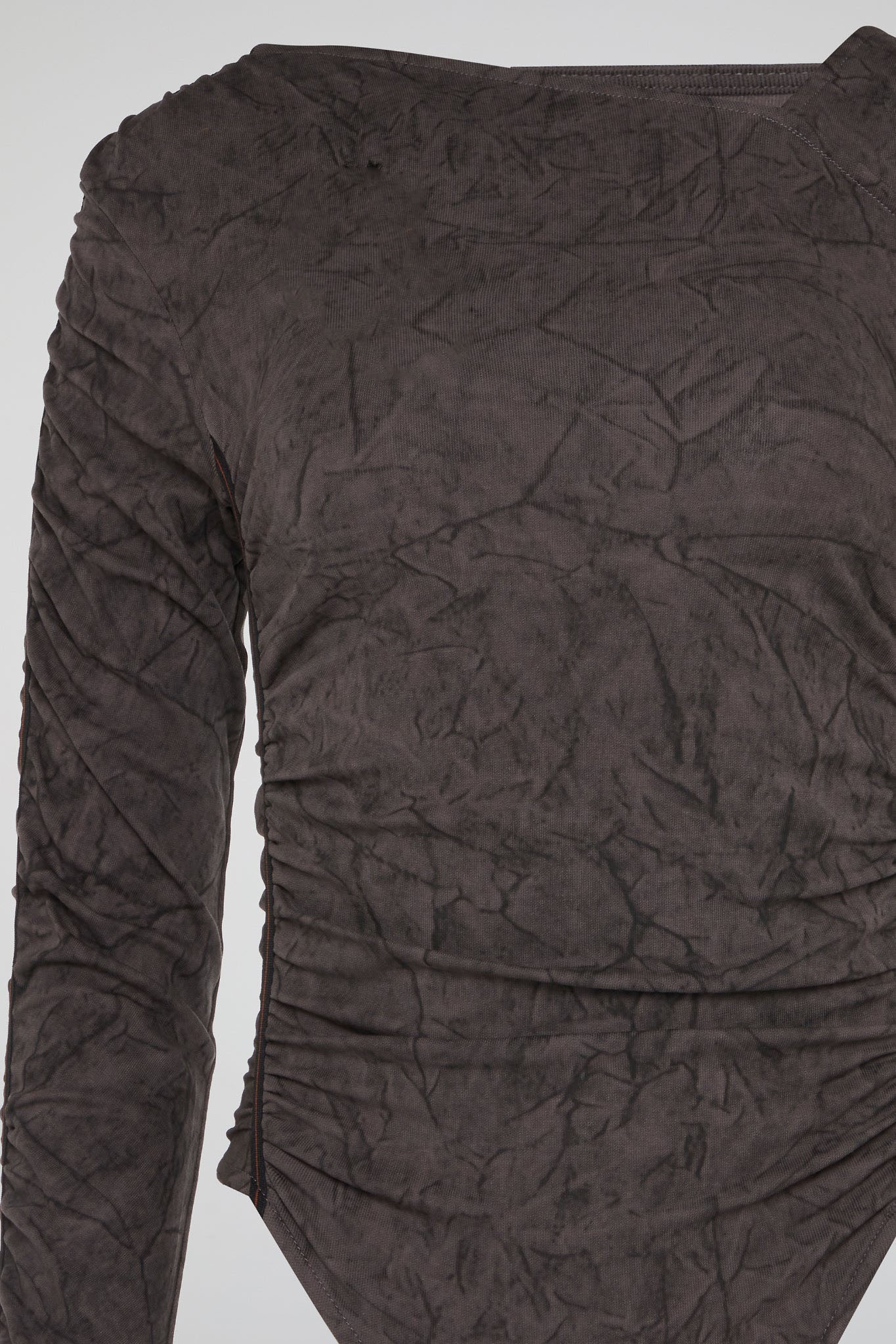 Dumist Ruched Camouflage Bodysuit