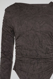 Dumist Ruched Camouflage Bodysuit
