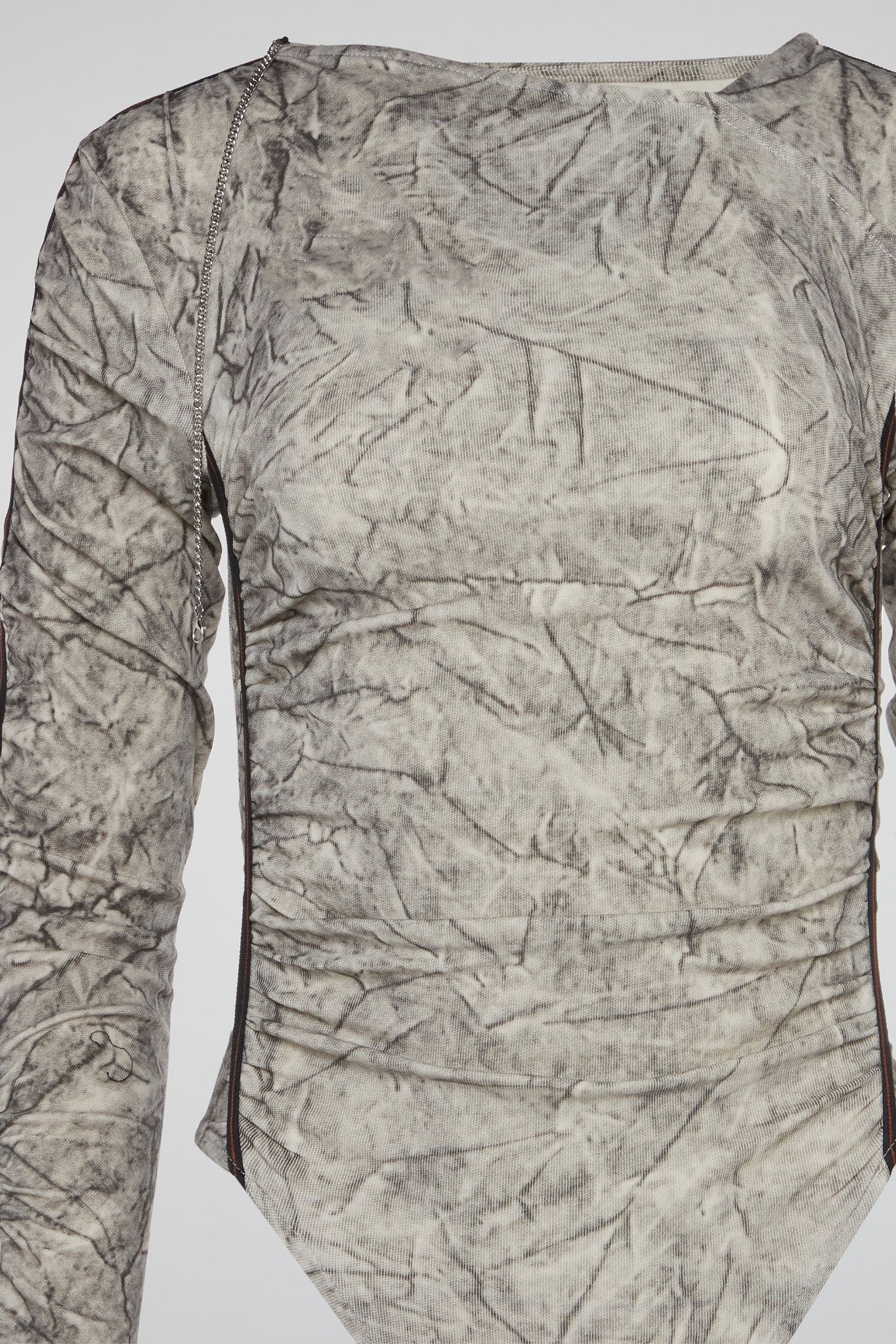 Dumist Ruched Camouflage Bodysuit