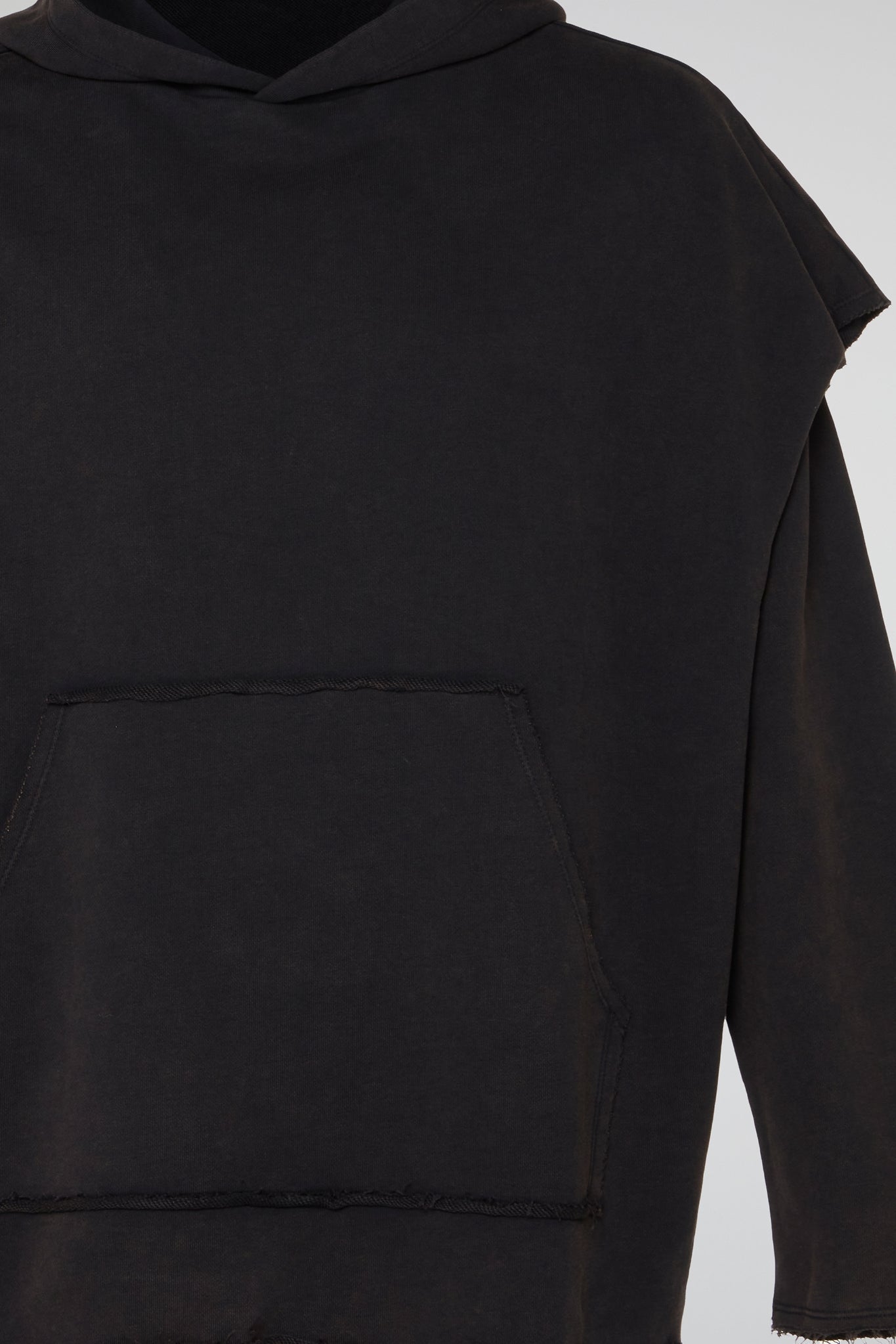 Raw Edge Layer Hoodie