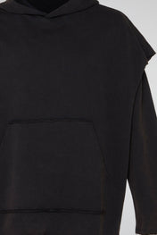 Raw Edge Layer Hoodie