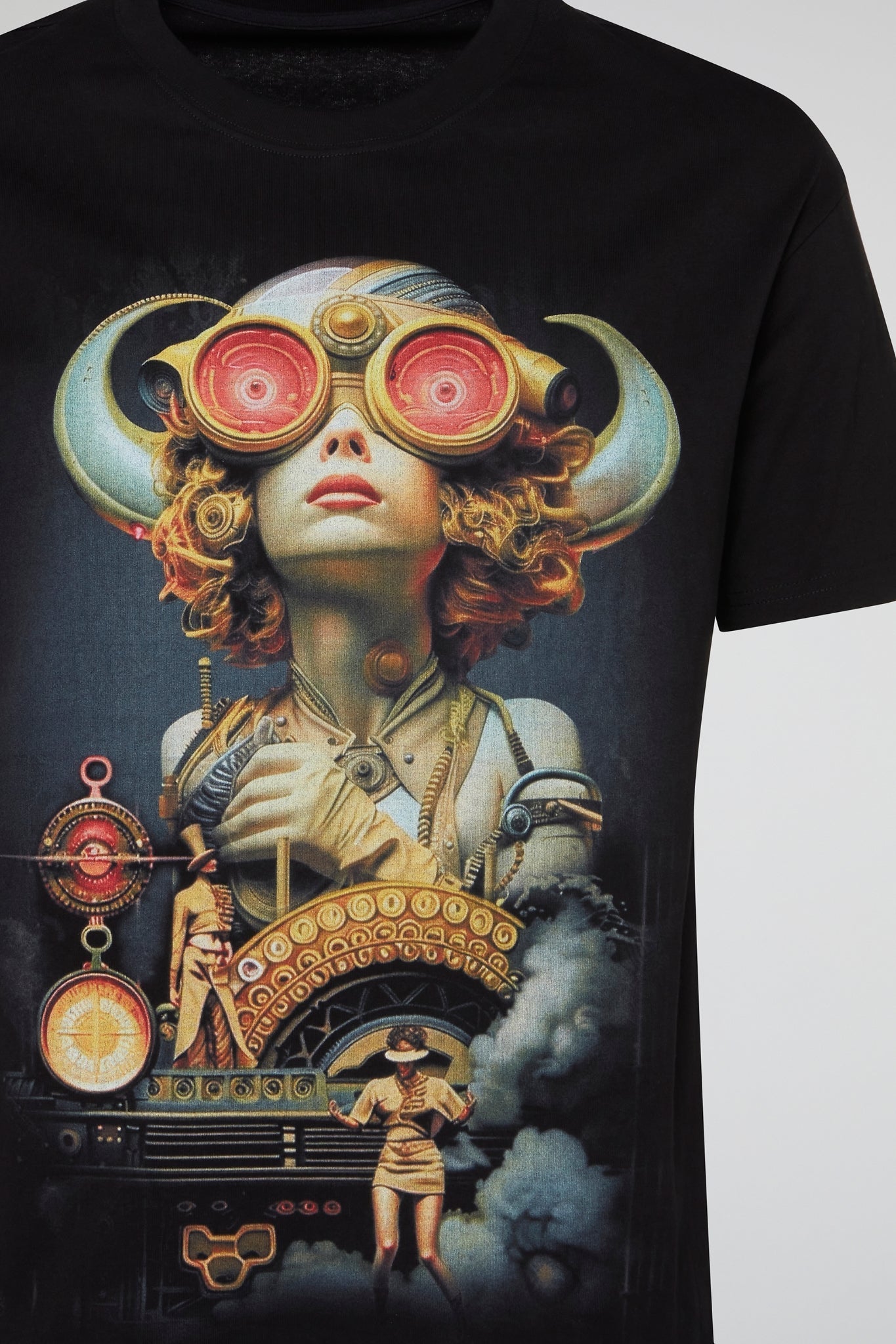 Jet Black Visionary Woman Graphic T-Shirt