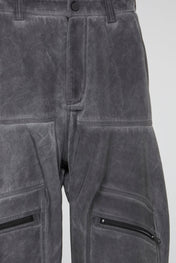 Grey Faded Zipper pants