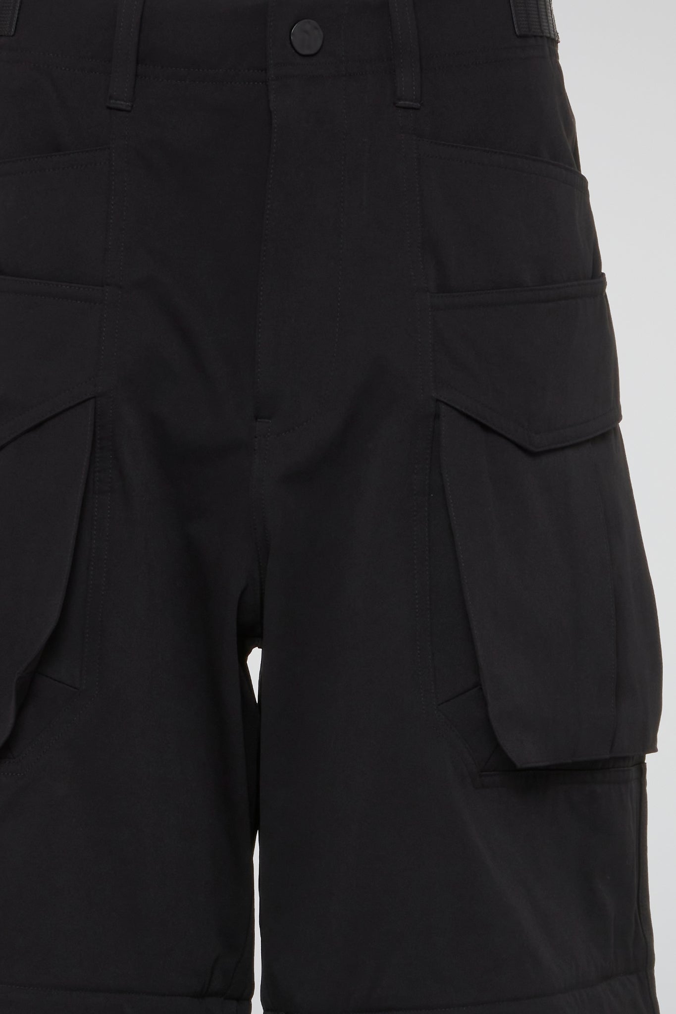 Black 3D Cargo Pants
