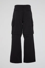Black 3D Cargo Pants