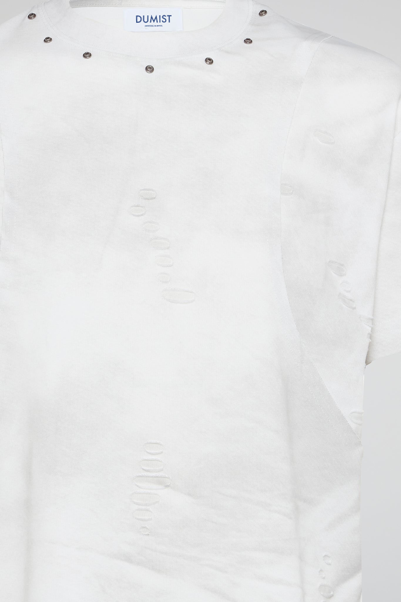 White Tie-Dye Studded T-Shirt