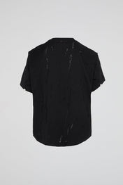 Black Distressed Layered T-Shirt