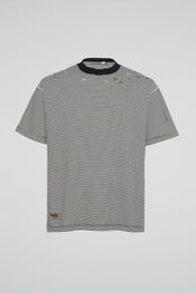 Dumist Distressed Striped T-Shirt
