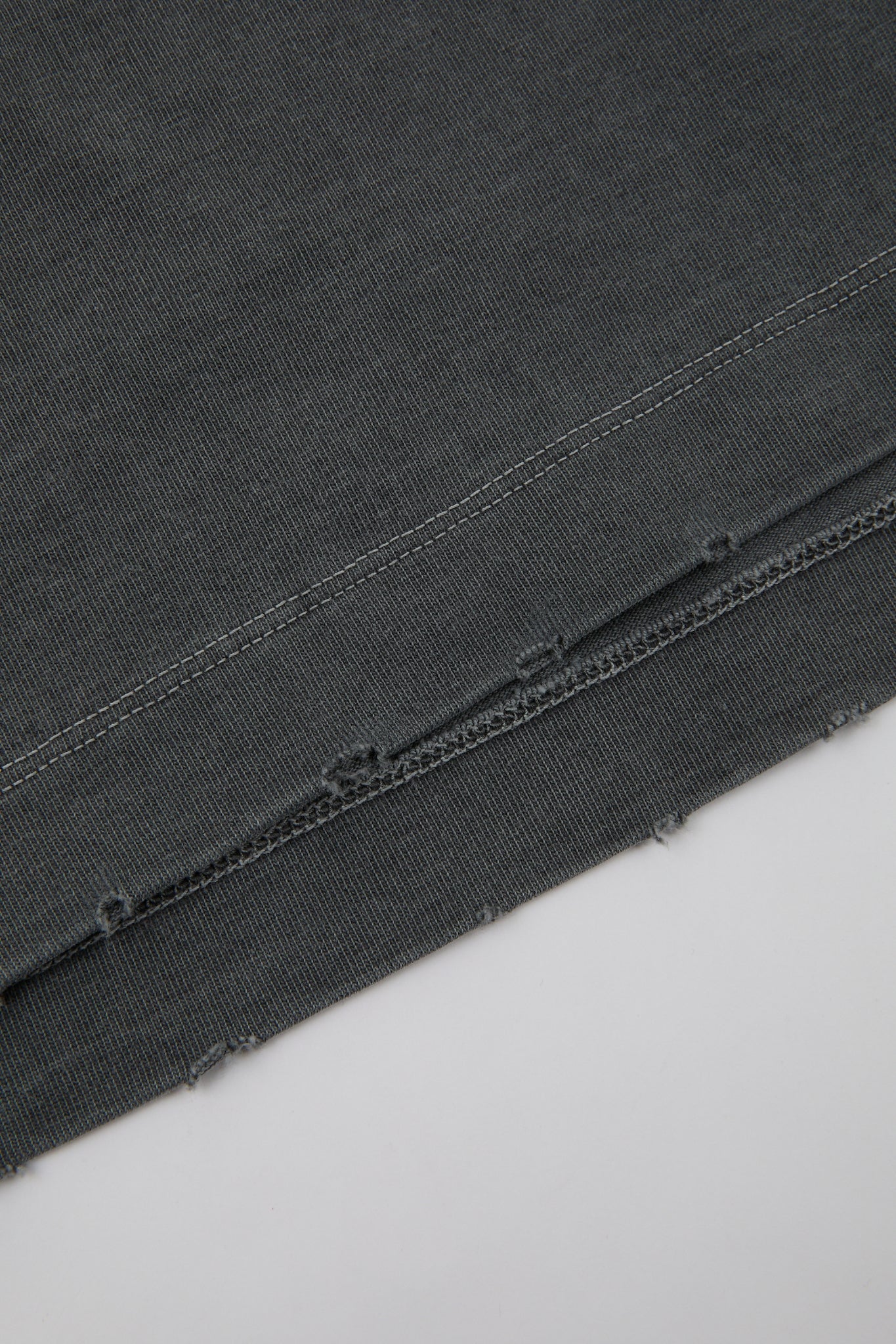 Washed Raw Edge Essential Tee