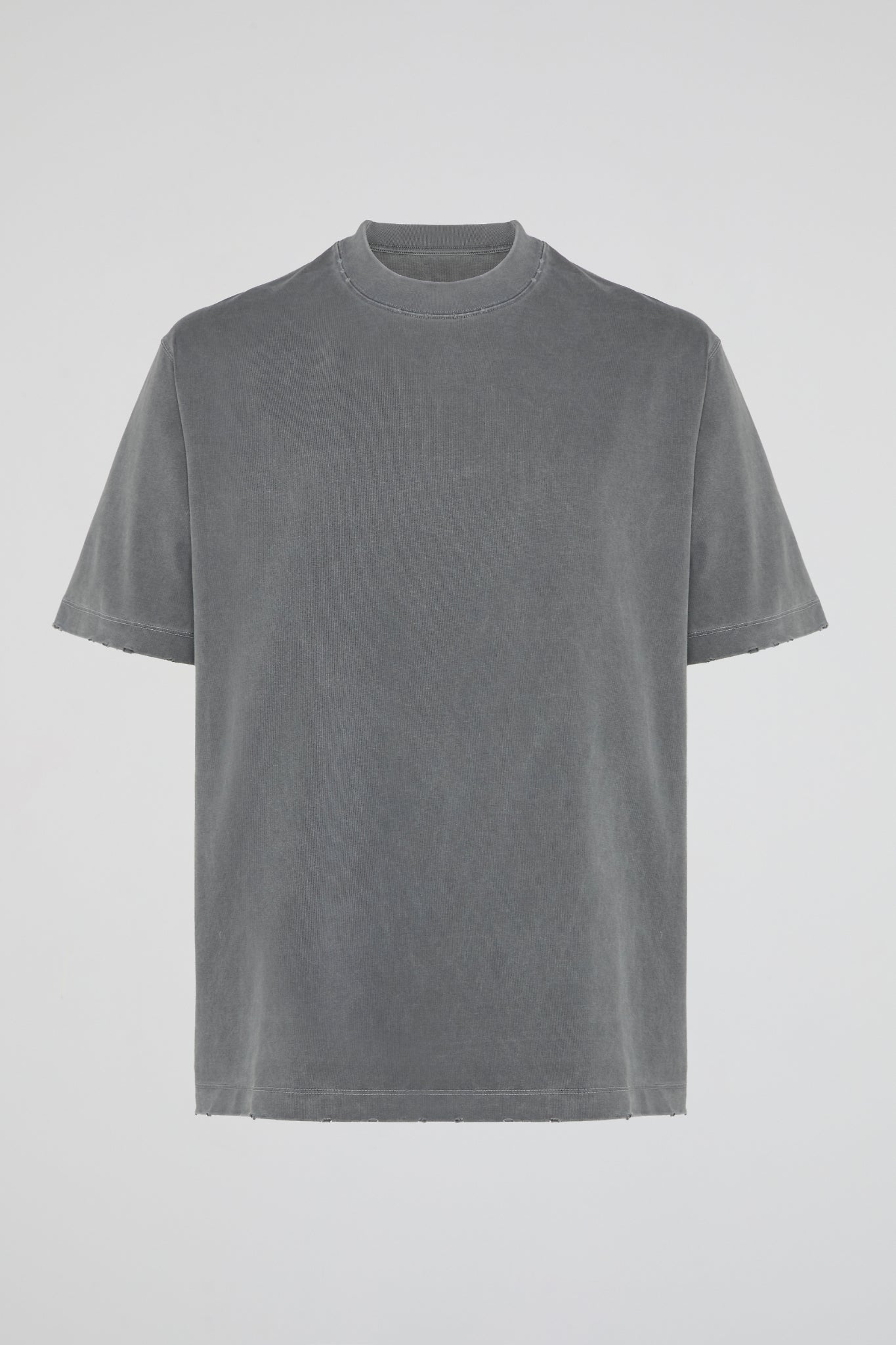 DUMIST Washed Raw Edge Essential Tee