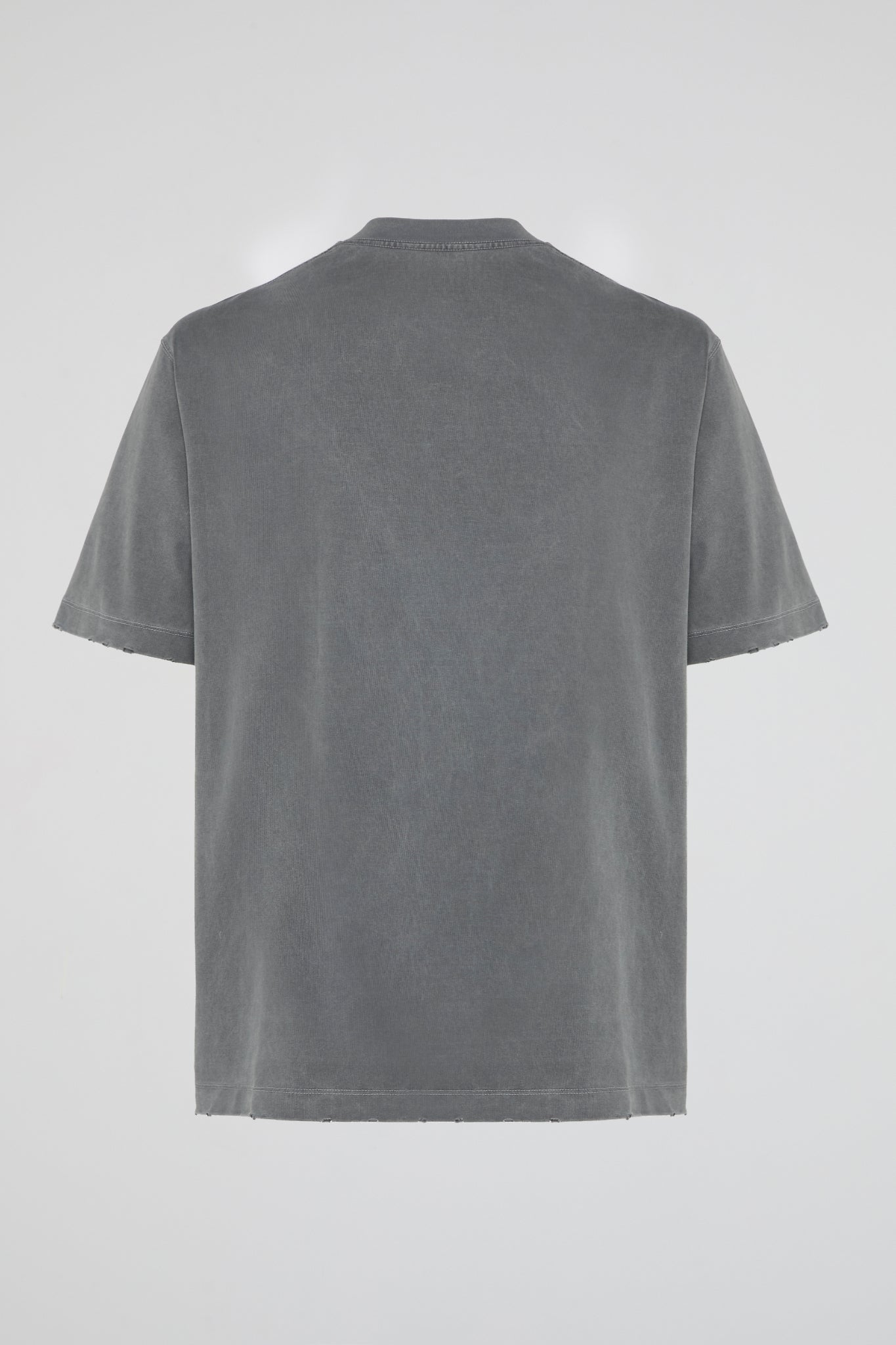DUMIST Washed Raw Edge Essential Tee