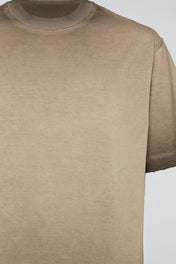 DUMIST Washed Raw Edge Essential Tee