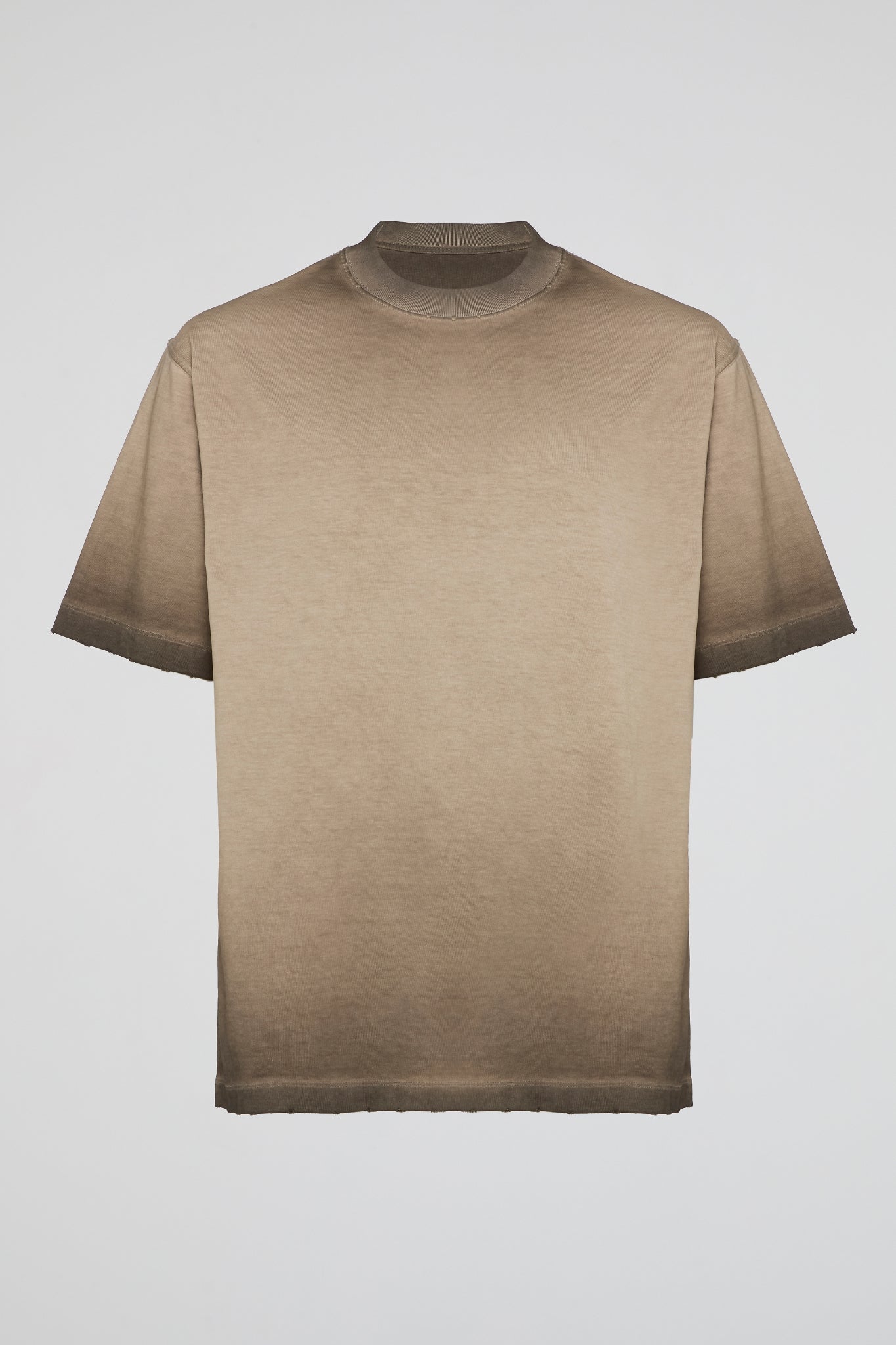 DUMIST Washed Raw Edge Essential Tee
