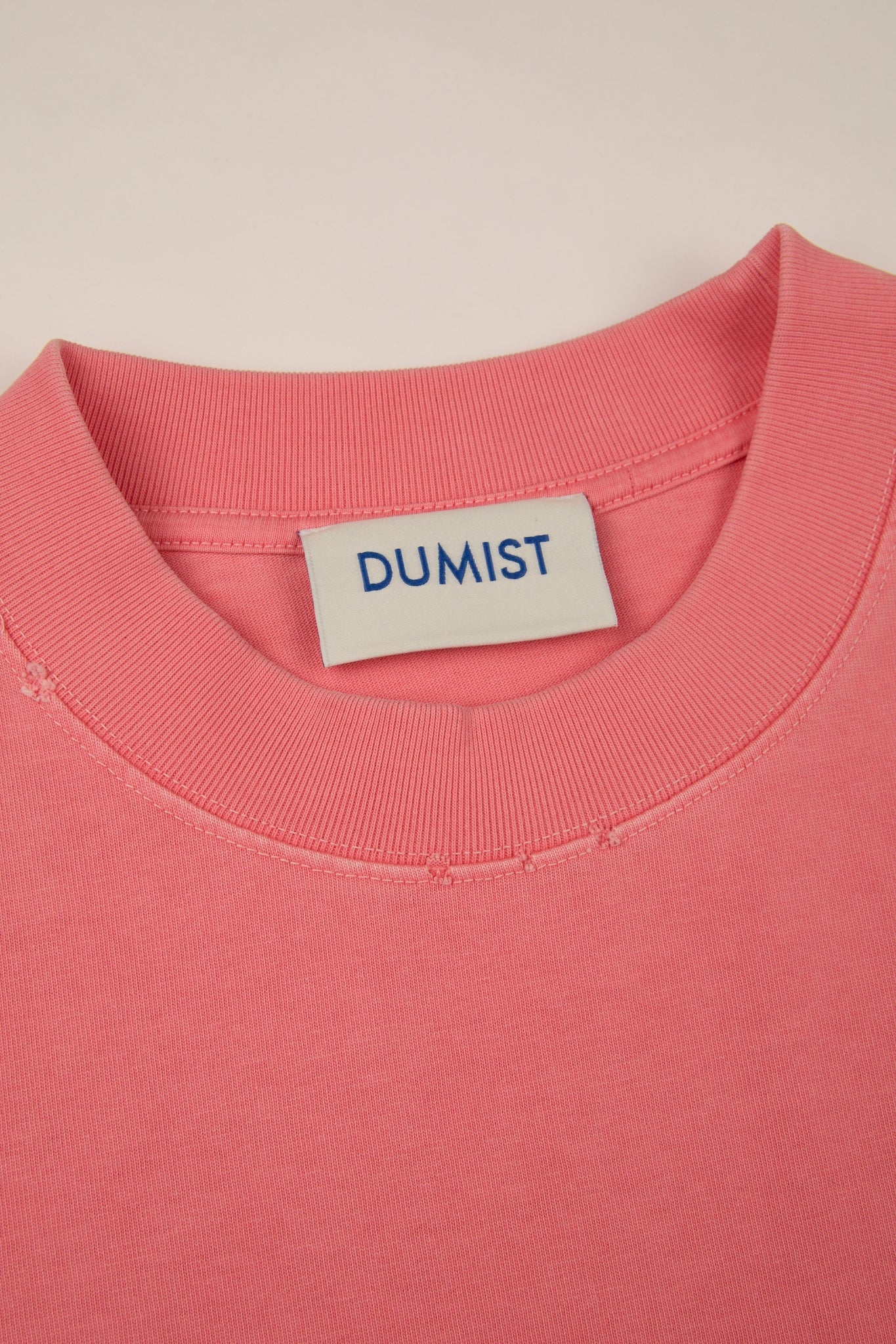 DUMIST Washed Raw Edge Essential Tee