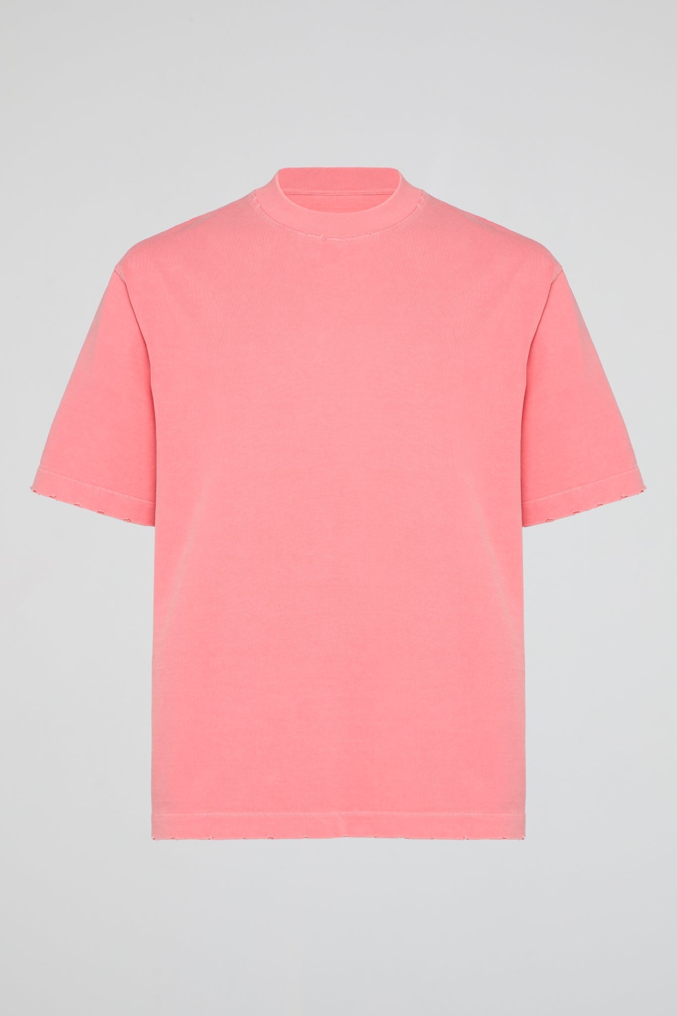DUMIST Washed Raw Edge Essential Tee