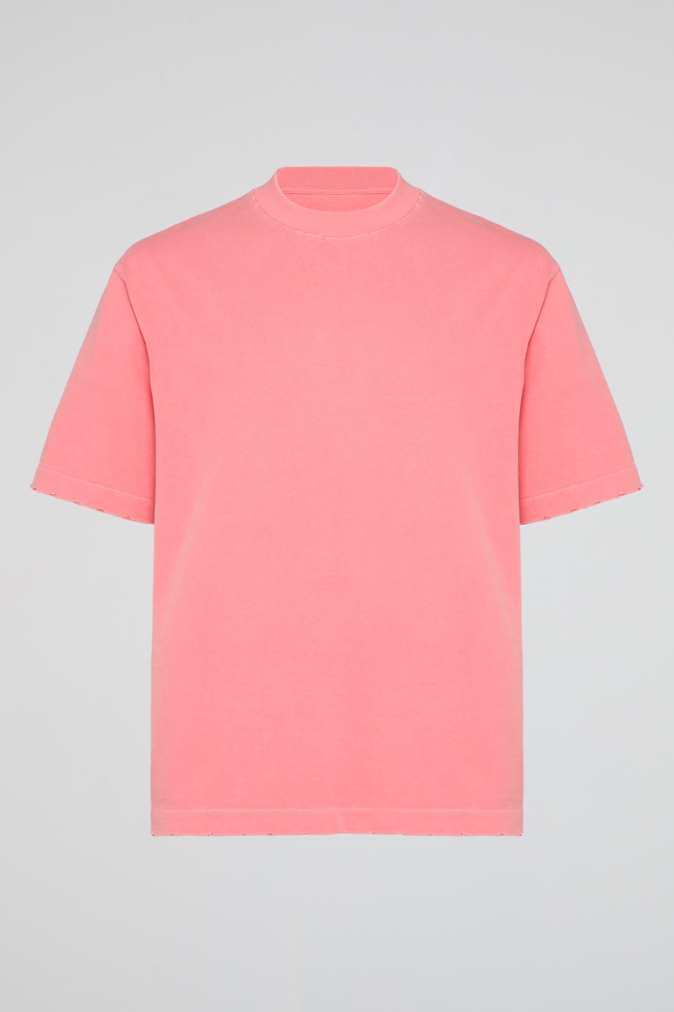DUMIST Washed Raw Edge Essential Tee
