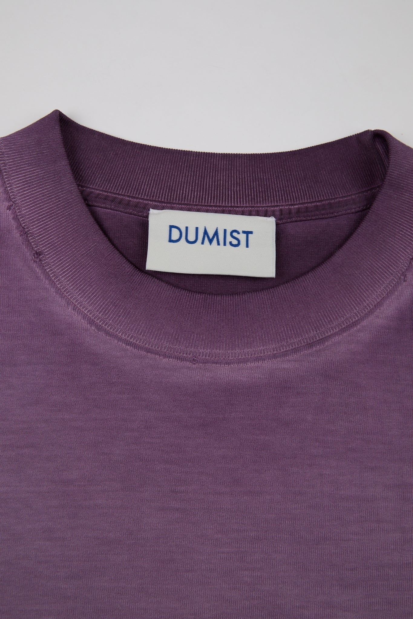 DUMIST Washed Raw Edge Essential Tee