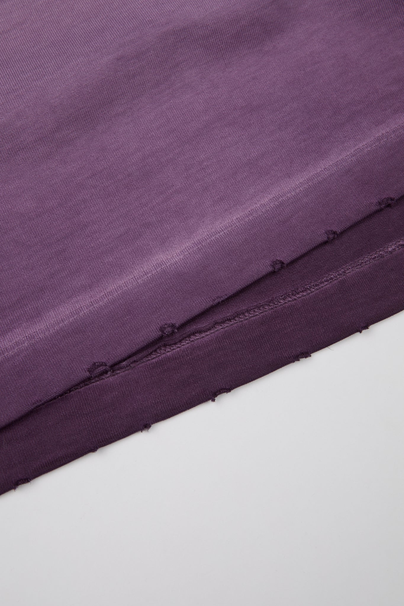 Washed Raw Edge Essential Tee